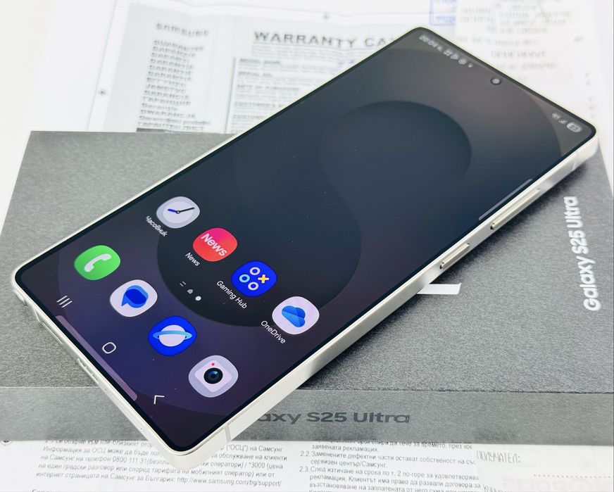Samsung Galaxy S25 Ultra 5G 256GB 12RAM Gray Перфектен! 2г. Гаранция!