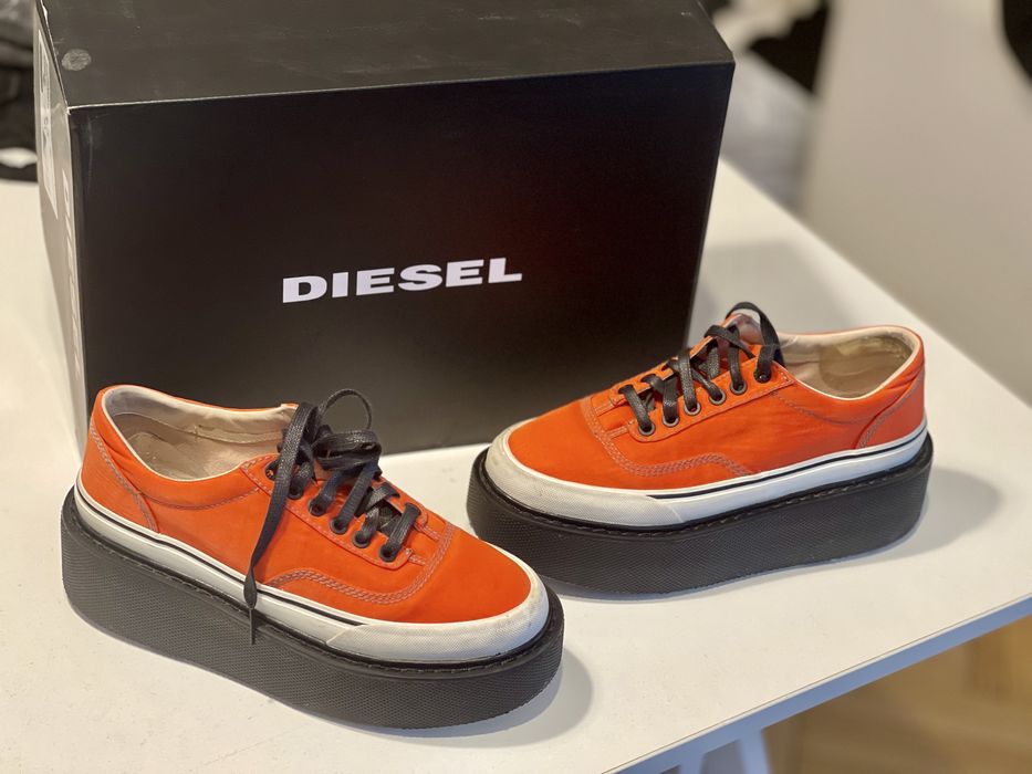 Pantofi dama Diesel H-Scirocco Low, rosu mandarin, marime 38, ca noi