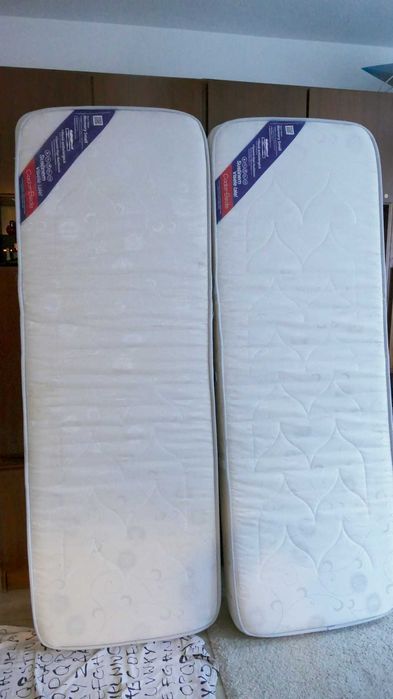 Doua saltele Cadar spuma de memorie 18cm, 70x200cm