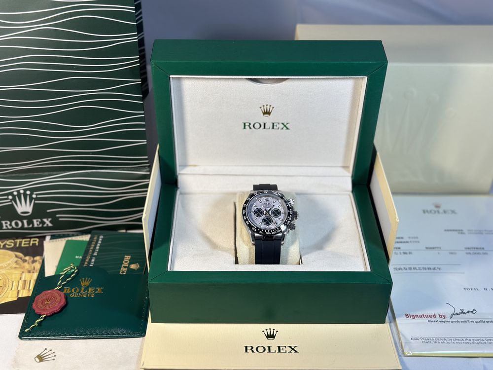 Rolex Daytona Cosmograph “Meteorite”Black Rubber Strap 40mm