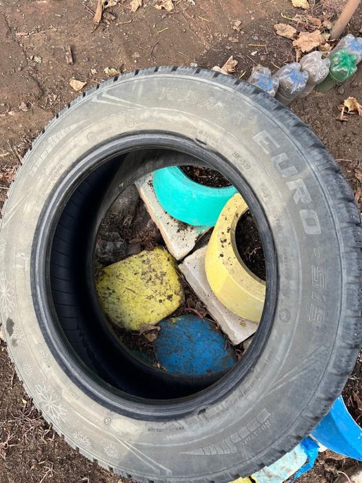 Шины и диски б/у один сезон !