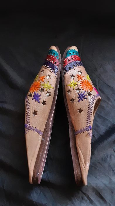 Papuci piele naturală