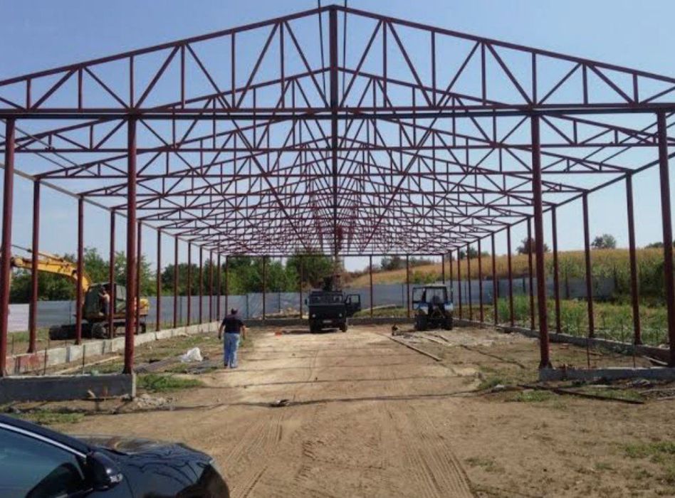 Ангары под ключ, холодильные камеры, навес, ворота изготовление. Цех