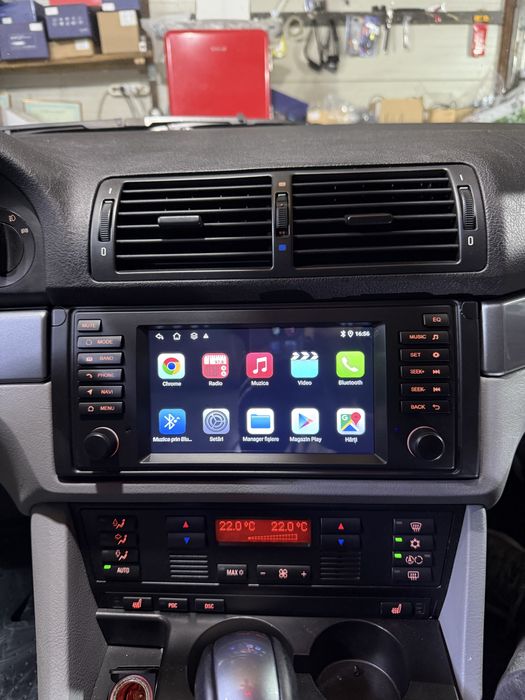 Navigatie Android BMW E39 / E53 Carplay Android Auto , Youtube