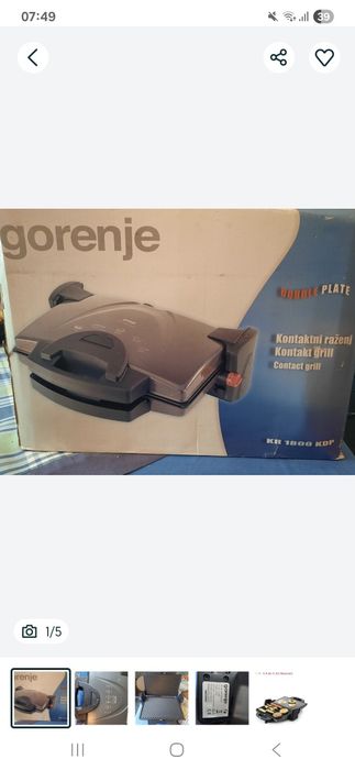Aparat gril Gorenje