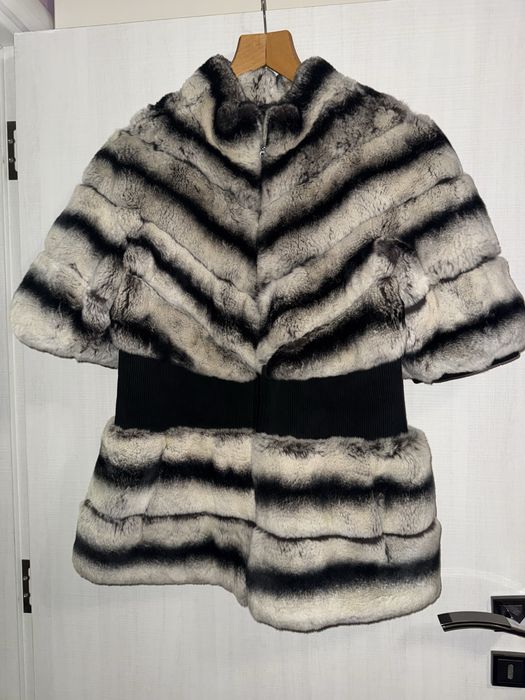 Палто късо от чинчила размер М/Л