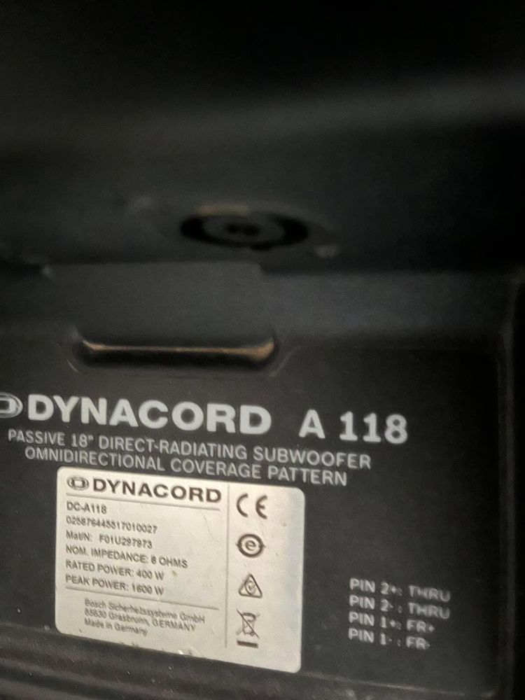 Bass Dynacord A118