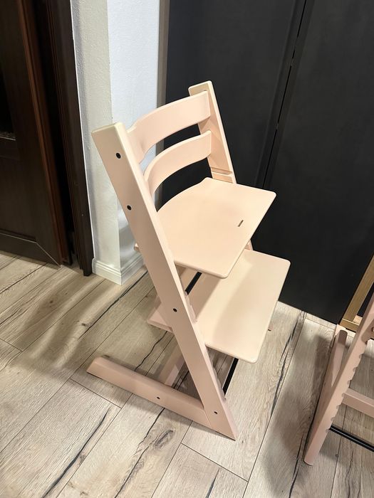 Scaun de masa pentru copii Stokke Tripp Trapp, lemn fag, serene pink