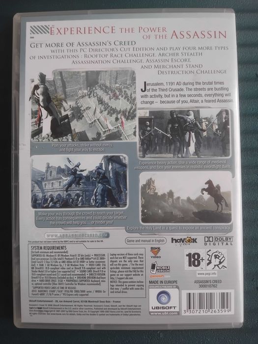 Assassin's creed (Director's cut edition) -  компютърна игра / PC Game