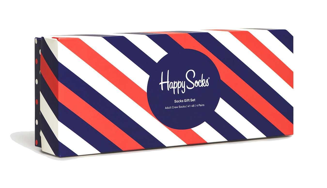 Happy Socks Classic Унисекс подаръчен комплект чорапи - 4 чифта