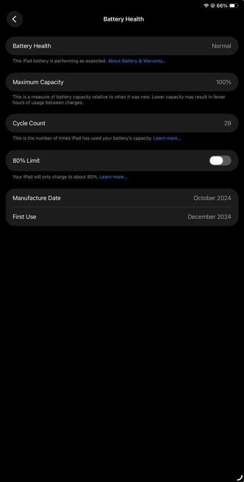 iPad Air M2 13" и Apple Pencil Pro - 100% battery