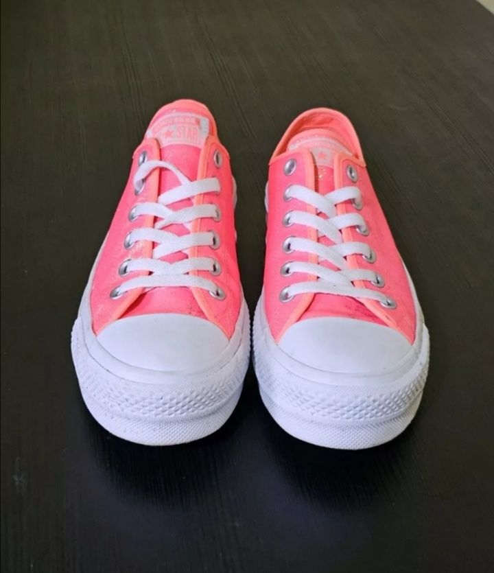 Кецове Converse All Stars Pink полу платформи