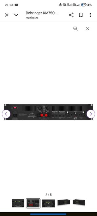 Vând amplificator audio Behringer