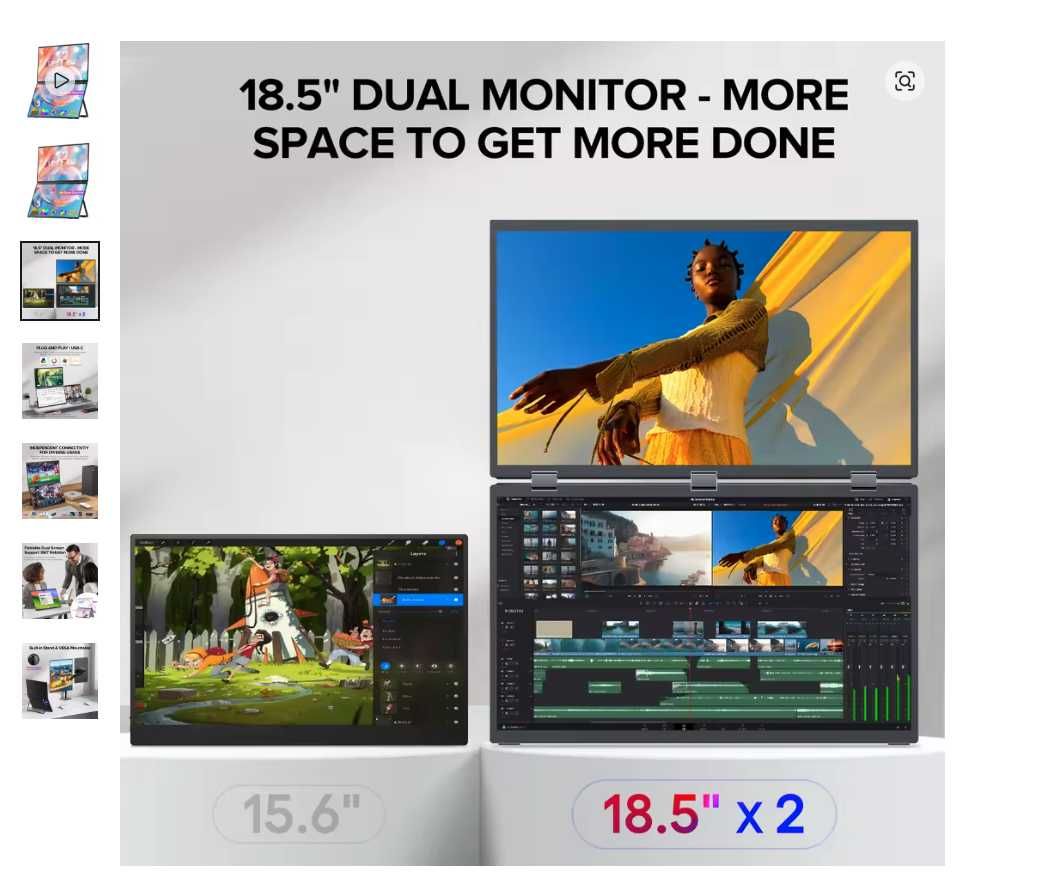 UPERFECT UStation Δ / Delta Plus подреждащ се монитор, лаптоп,