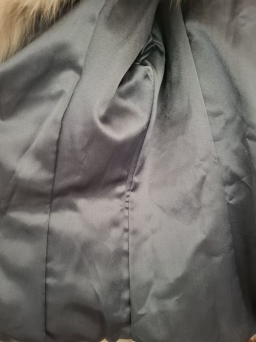 Haina din blana naturala de vulpe