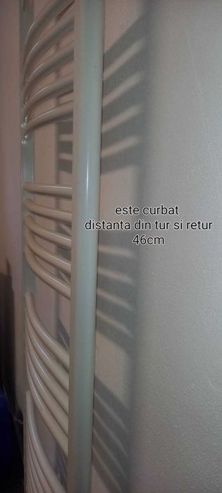 Vand calorifer de baie curbat 500 pe 1750