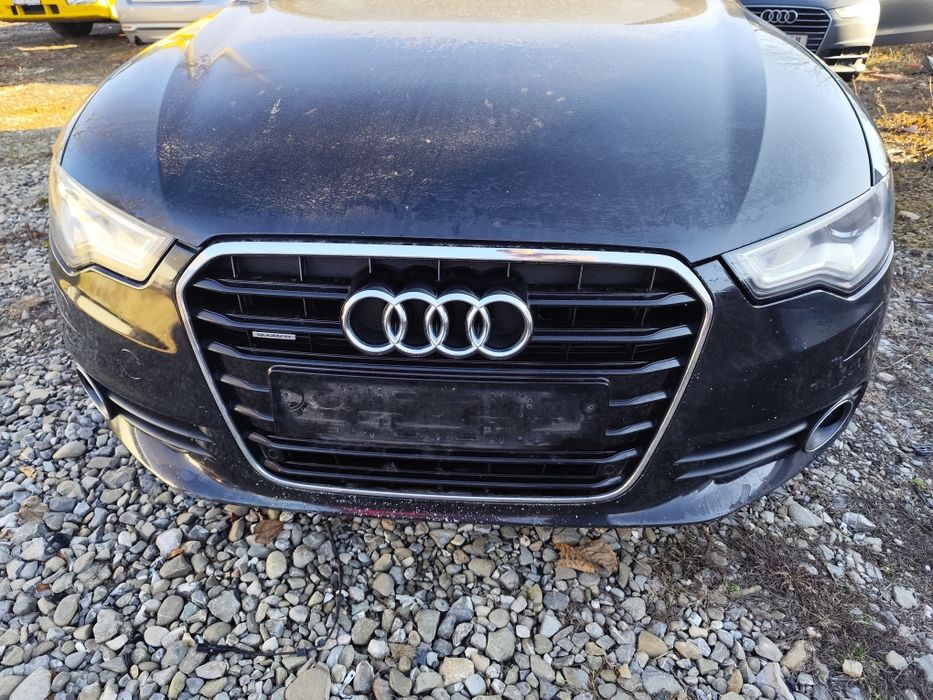 Fata completa Audi A6 4G. Capota bara far aripa bara trager radiator.