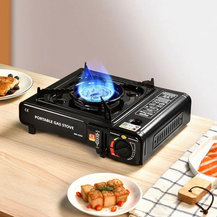 Портативная газовая плита в кейсе для похода