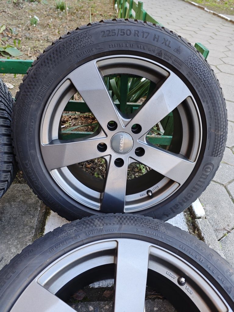 Джанти 17ки 5х120 със зимни гуми 225/50/17