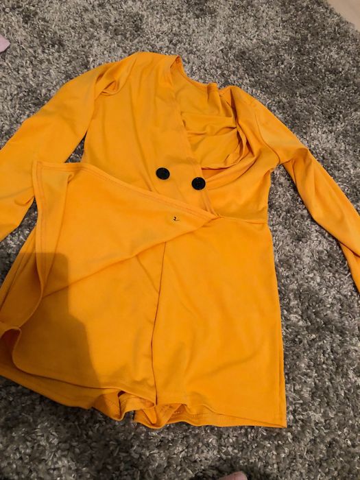 Salopeta tip rochița, blugi scurți