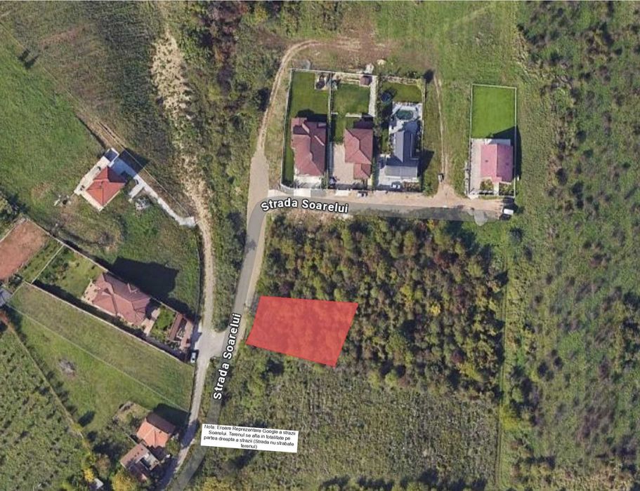 Teren Intravilan construibil – 1001 mp Strada Soarelui Dealuri Oradea