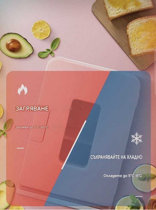 Мини хладилник NORTHCLAN 15 л, с 220 V AC/12 V DC,двоен режим