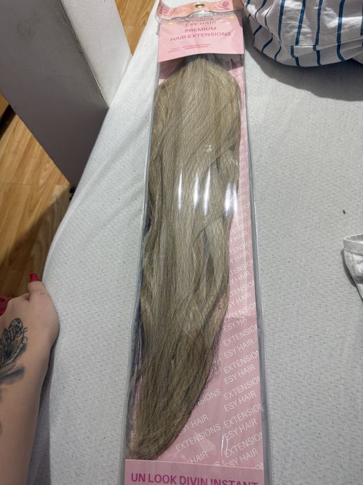 Extensii blonde 60 cm