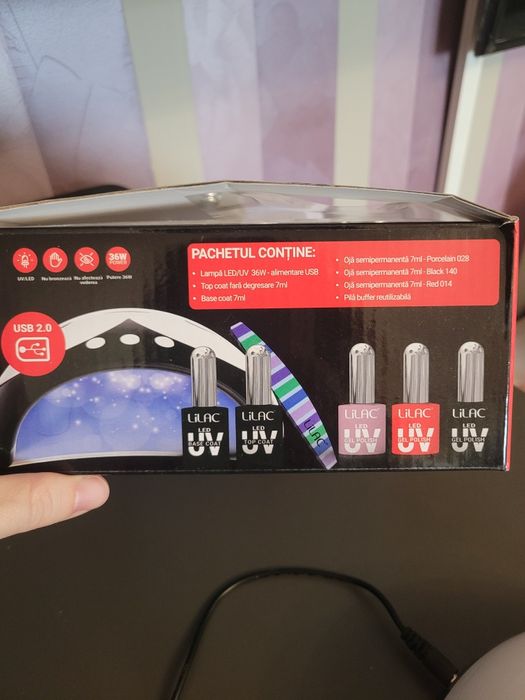 Vand kit lampa si oja semipermanenta Lilac