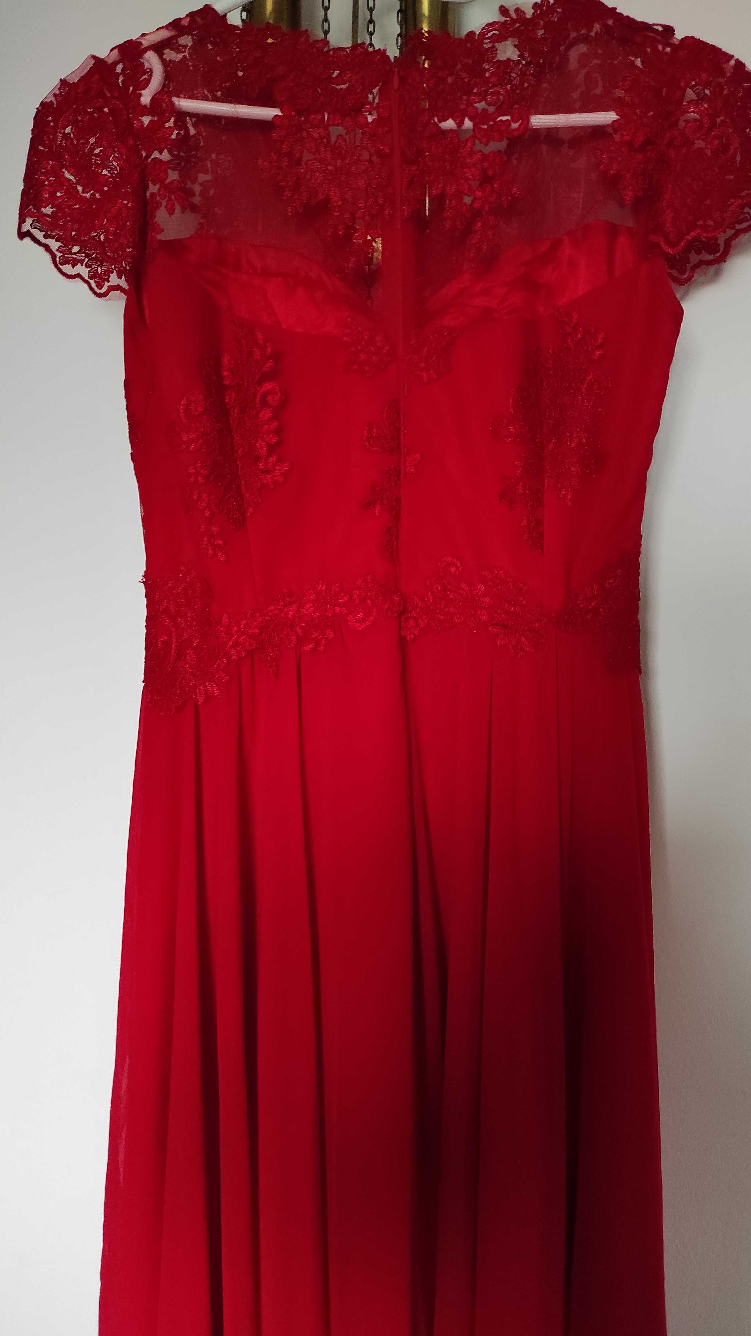 Rochie roșie  elegantă 38-40