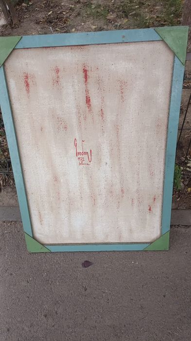 Tablou pictat in ulei pe panza portret unei domnișoare