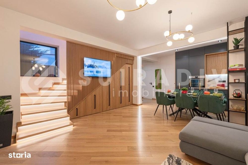 Duplex modern cu 5 camere, garaj dublu și terase – zona Bună Ziua