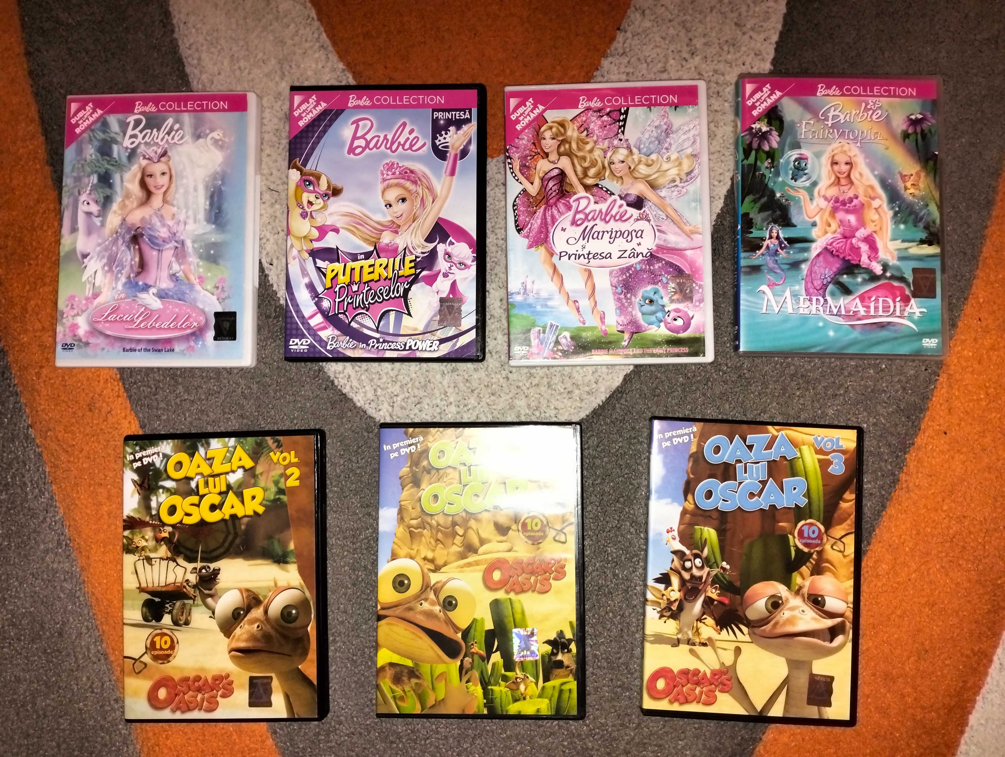 Dvd-uri filme, desene animate , Barbie , T-Rex Express , Bambi