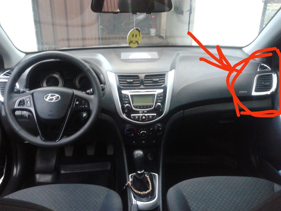 Дефлектор печки hyundai accent 2011