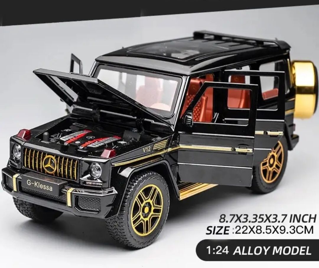 Коллекционная модель автомобиля G63 AMG игрушечная 1:24 гелик