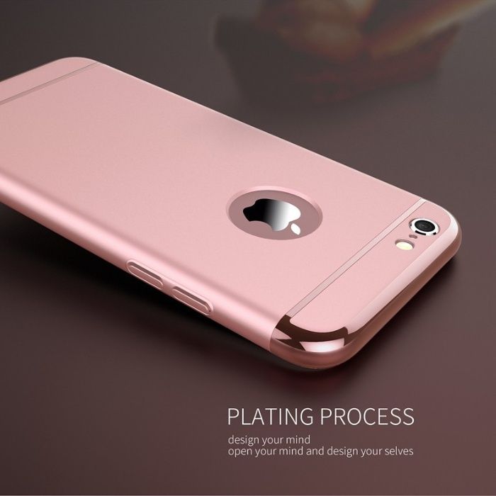 Husa Apple iPhone 7 Plus, Elegance Luxury 3in1 Rose-Gold