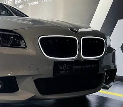 LED светещи двойни бъбреци BMW 5 F10 лед грил решетки бмв ф10 черни