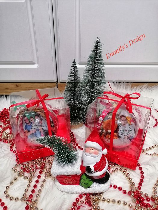 Коледни топки със снимки на най ниски цени