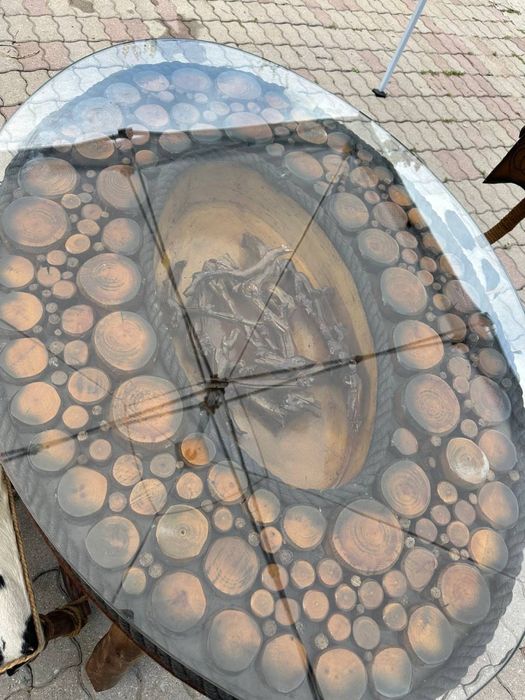 Столы со 4 стульями в охотничьем стиле антикварат