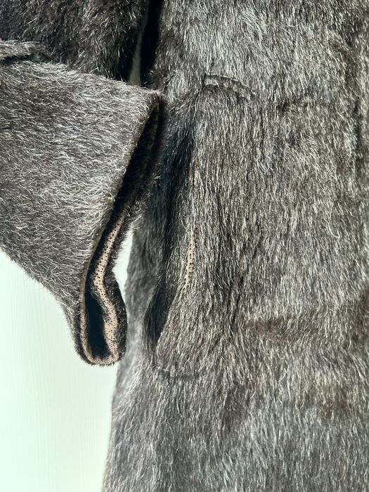 Палто от естествен косъм на лама