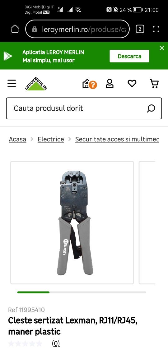 Clește sertizat Lexman