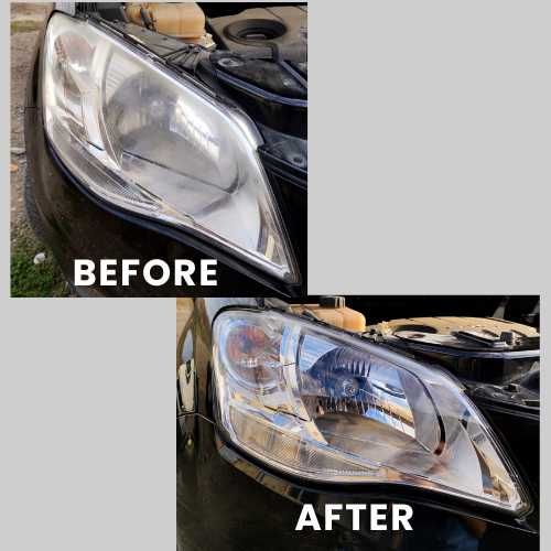 Reconditionare Faruri cu polimer.