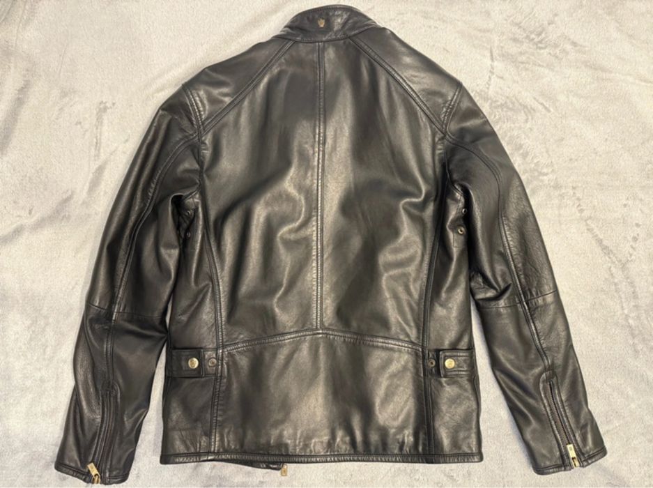 Geaca din piele Massimo Dutti