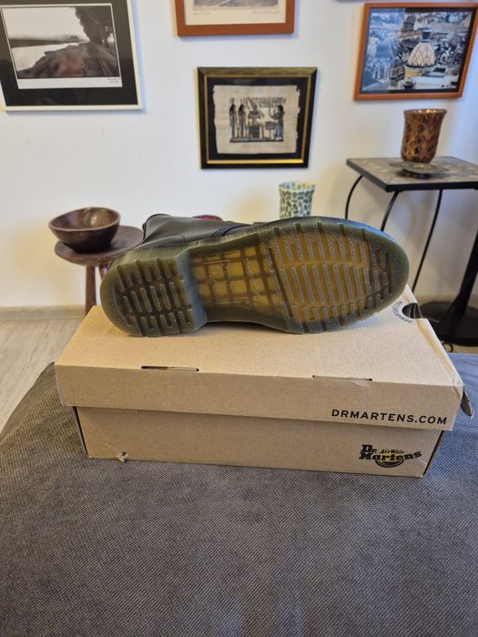 Ghete femei Dr Martens piele neagra mata