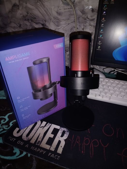 Микрофон Fifine A8 черный