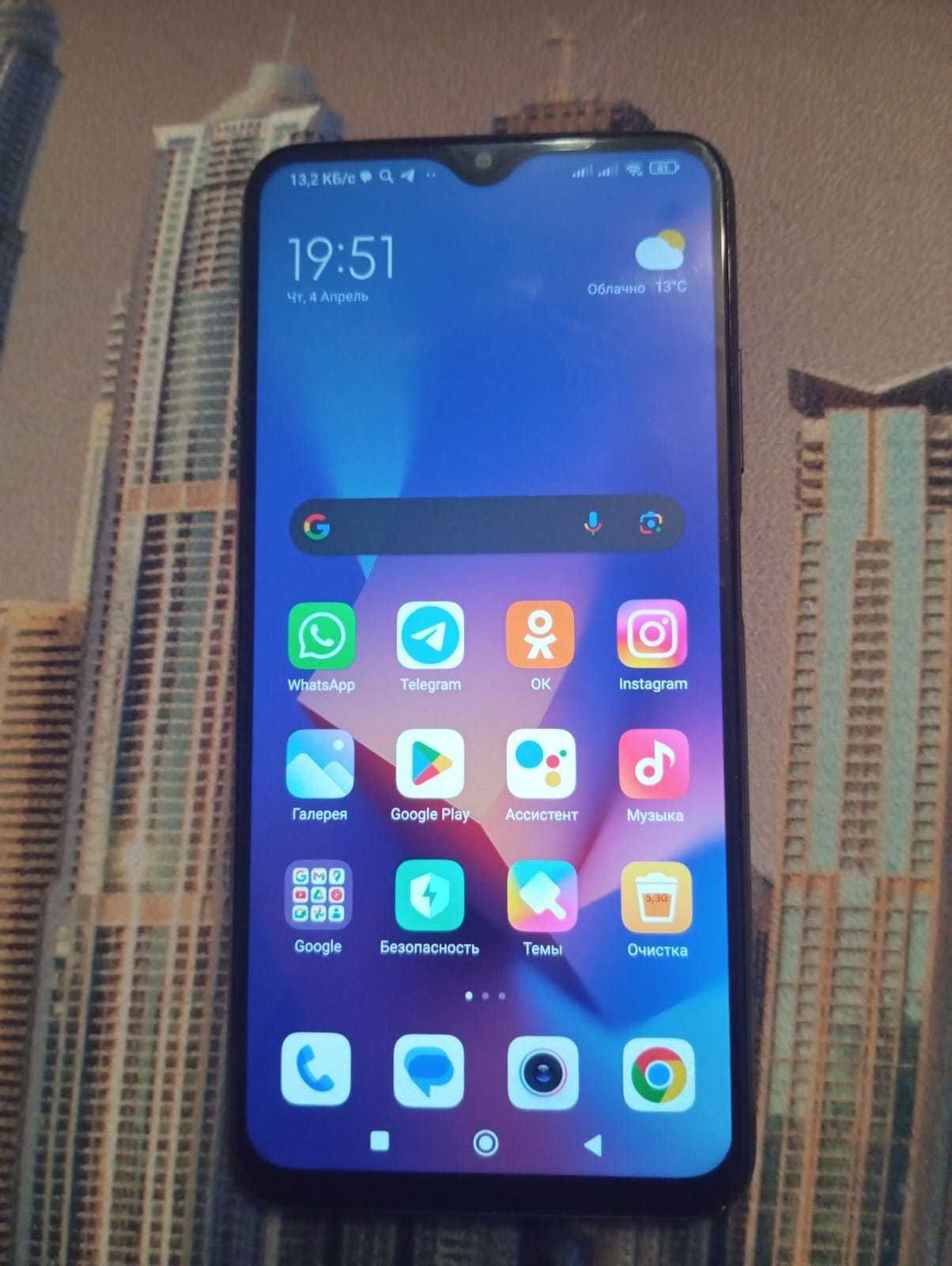 Xiaomi Redmi 9T 4 Озу, 128 GB ,Carbon Gray