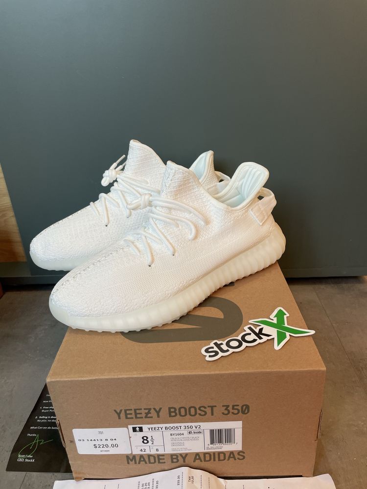 Adidas Yeezy Boost 350 V2 Triple White , Poze reale 36-45