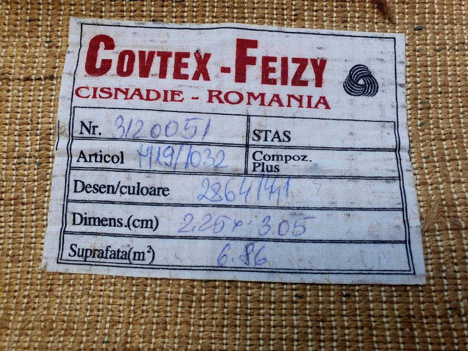 Covor NOU, sigilat, lana 100% Cisnadie Feizy