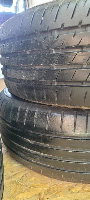 4 Cauciucuri cu capace ford vara 215/60 r16,si jante