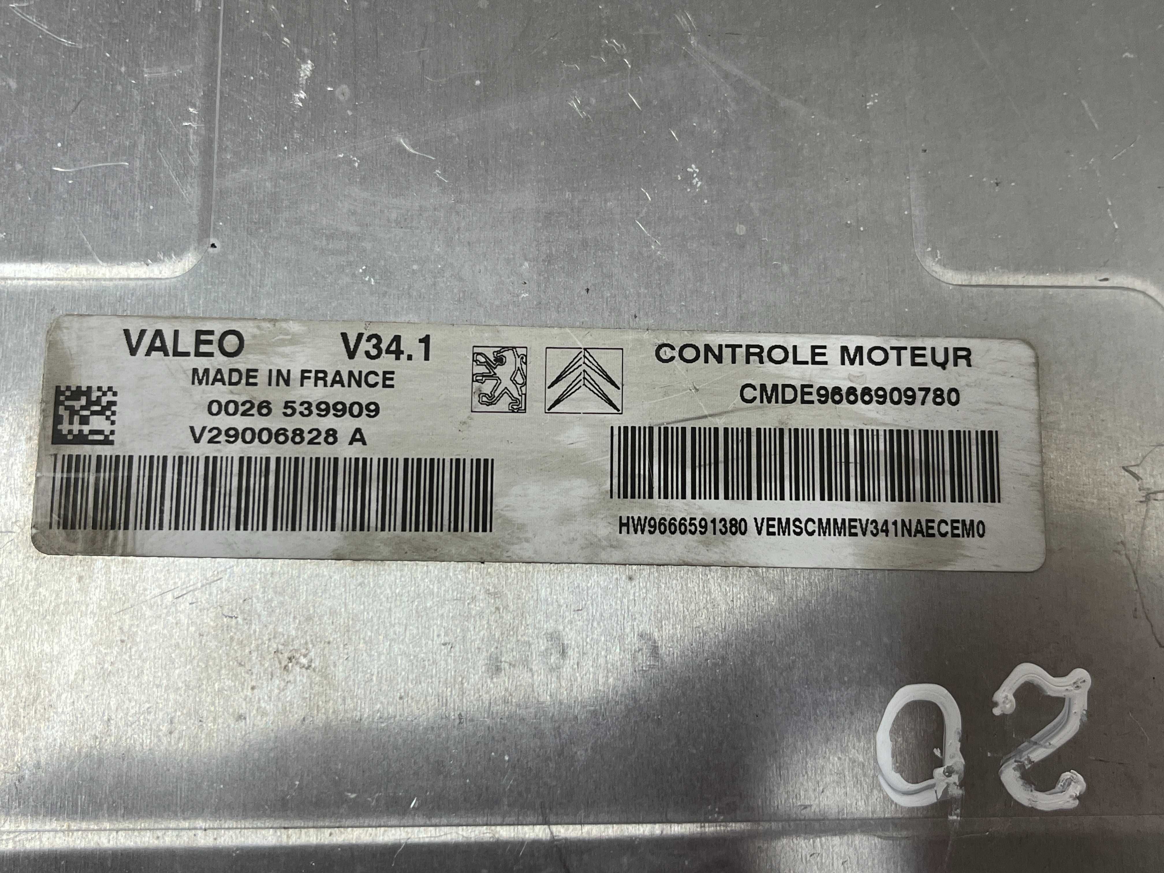 Компютър двигател ECU VALEO ВАЛЕО J34P V34.1 J34P-AAE Peugeot Citroen