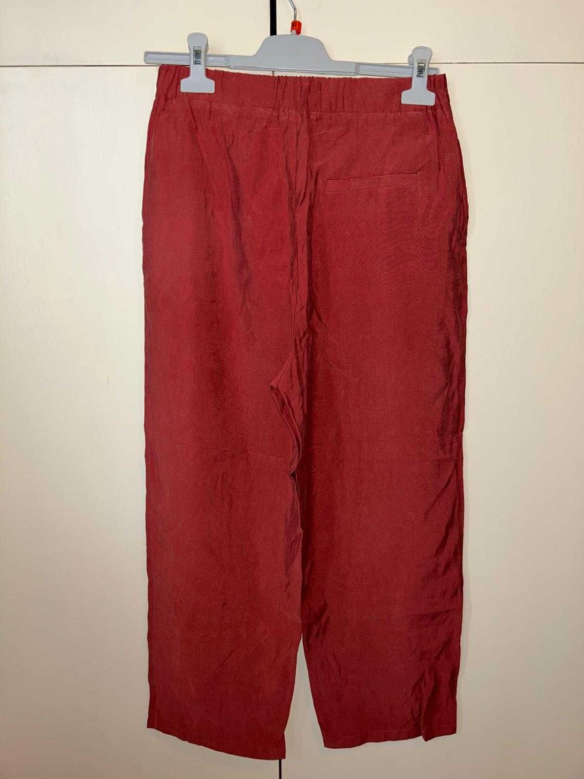 Pantaloni Mango cropped noi, cu eticheta